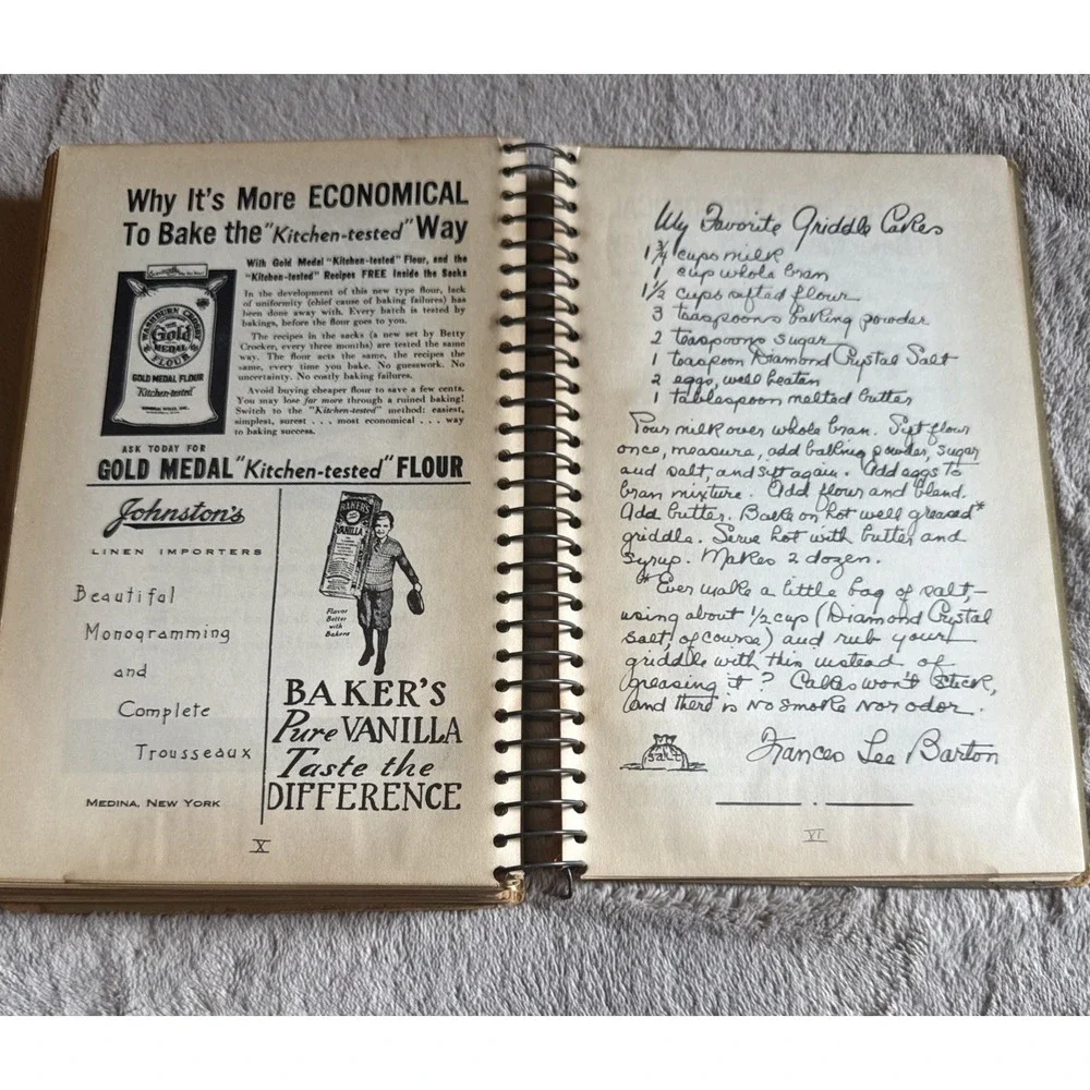 Vintage 1st Edition 1935 The Road to Good Food Greenfield MA Community Cookbook